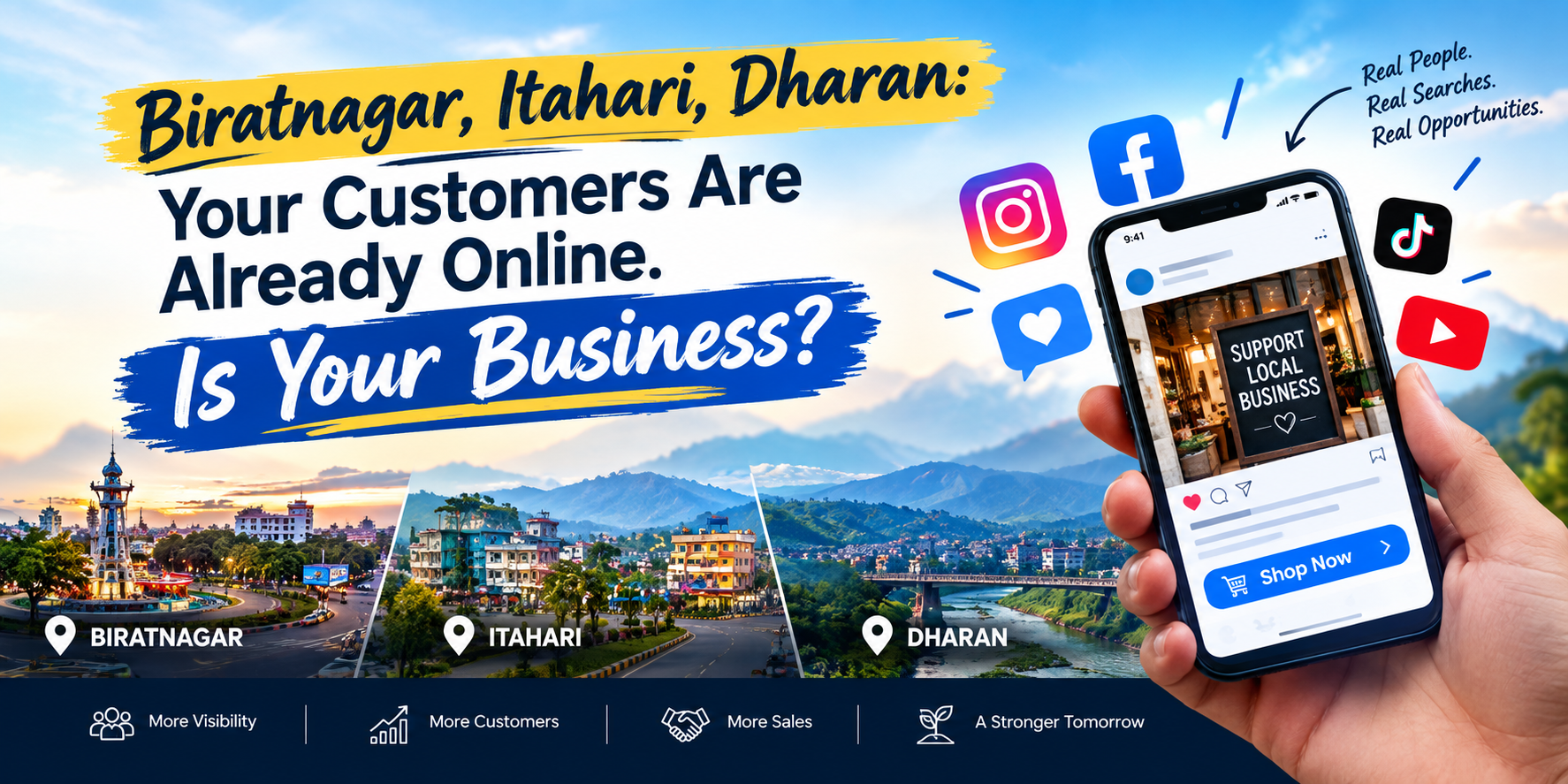Biratnagar, Itahari, Dharan: Your Customers Are Already Online. Is Your Business?
